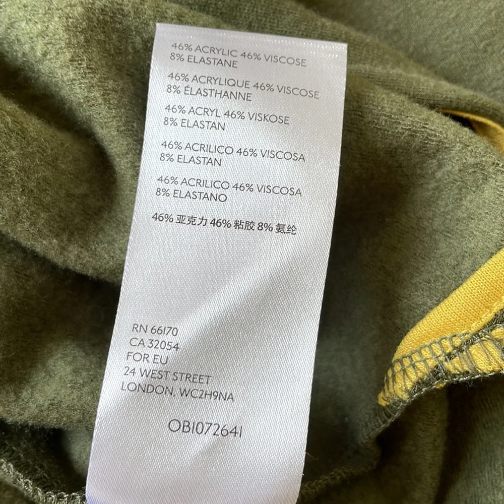 Anthropologie Thalia dolman sleeve green fleece midi dress - Picture 8 of 12